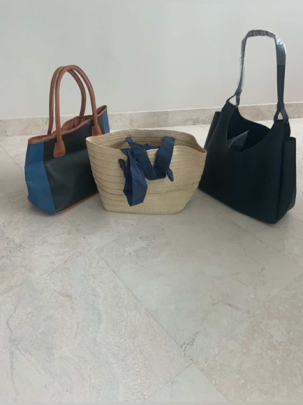 3  Each, Neiman Marcus Vegan Stylish Bags set NWT